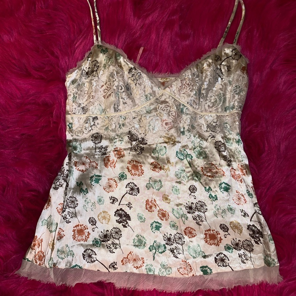 Gianni bini spaghetti strap blouse